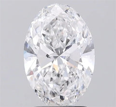 2.06ct Oval Lab Grown Diamond (Colour D, Clarity VS1, IGI Certified)
