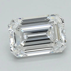 2.11ct Emerald Lab Grown Diamond (Colour D, Clarity VVS2, IGI Certified)