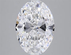 2.44ct Oval Lab Grown Diamond (Colour D, Clarity VVS1, IGI Certified)