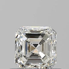 0.70ct Asscher Natural Diamond (Colour J, Clarity VVS2, GIA)