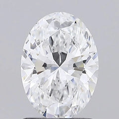 1.05ct Oval Lab Grown Diamond (Colour D, Clarity SI1, Cut VG, GIA)