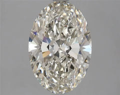 3.04ct Oval Lab Grown Diamond (Colour I, Clarity VVS2, IGI Certified)