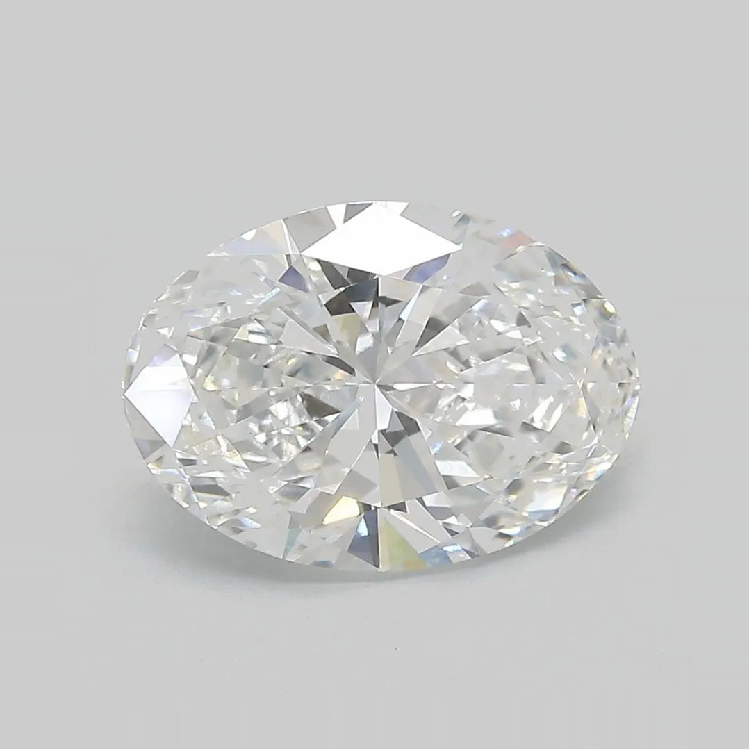 3.68ct Oval Lab Grown Diamond (Colour E, Clarity VVS2, IGI Certified)