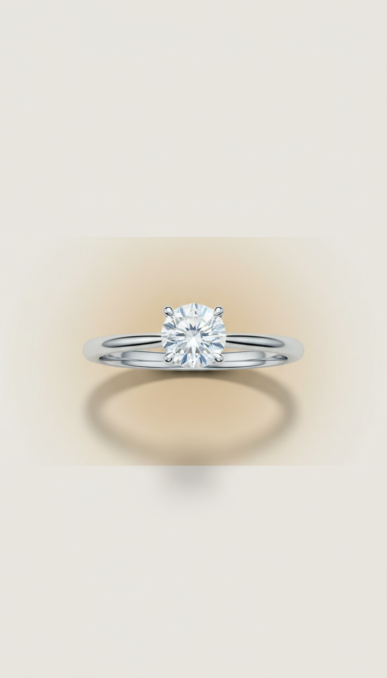 Anillo solitario oro amarillo 18k