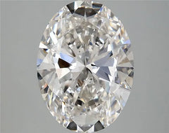 4.00ct Oval Lab Grown Diamond (Colour G, Clarity SI1, IGI Certified)