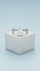 Anillo de compromiso oro amarillo 18k