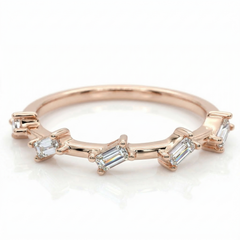 Baguette 5 Diamond Band (Alianza Baguette 5 Diamantes 0.50 CTW)