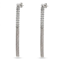 Cascade Diamond Earrings (Aretes Cascada con Diamante)