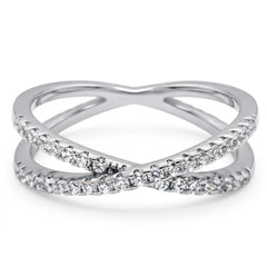 Crossed X Diamond Ring 0.50 CTW (Anillo Cruzado X 0.50 CTW)