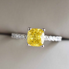 Étoilée Pavé Cojín 1.26 CT IGI Fancy Color