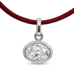 East West Bezel 3CTW Oval Labgrown Diamond Pendant (Dije Oval 3 CTW Diamante Labgrown) (Copia)