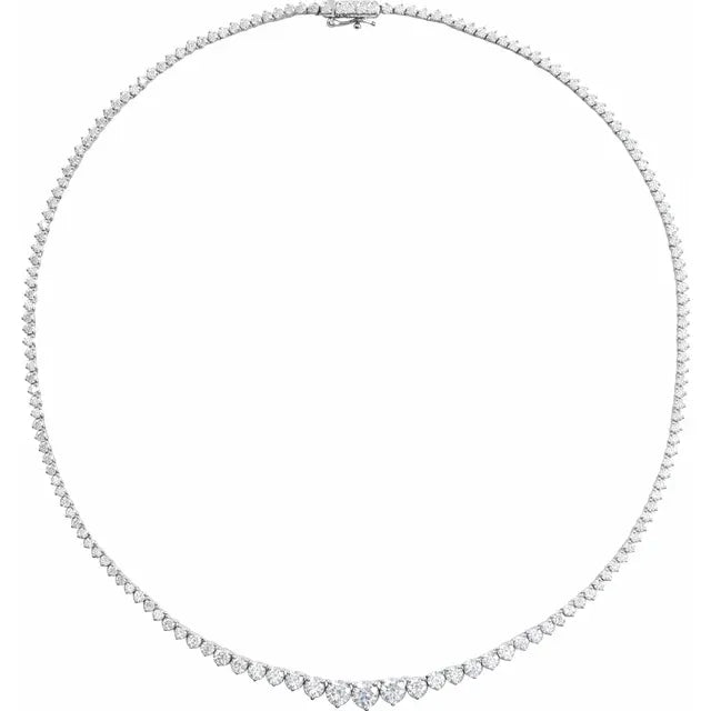 Evert Riviera Tennis Necklace 9.5CTW (LabGrown)