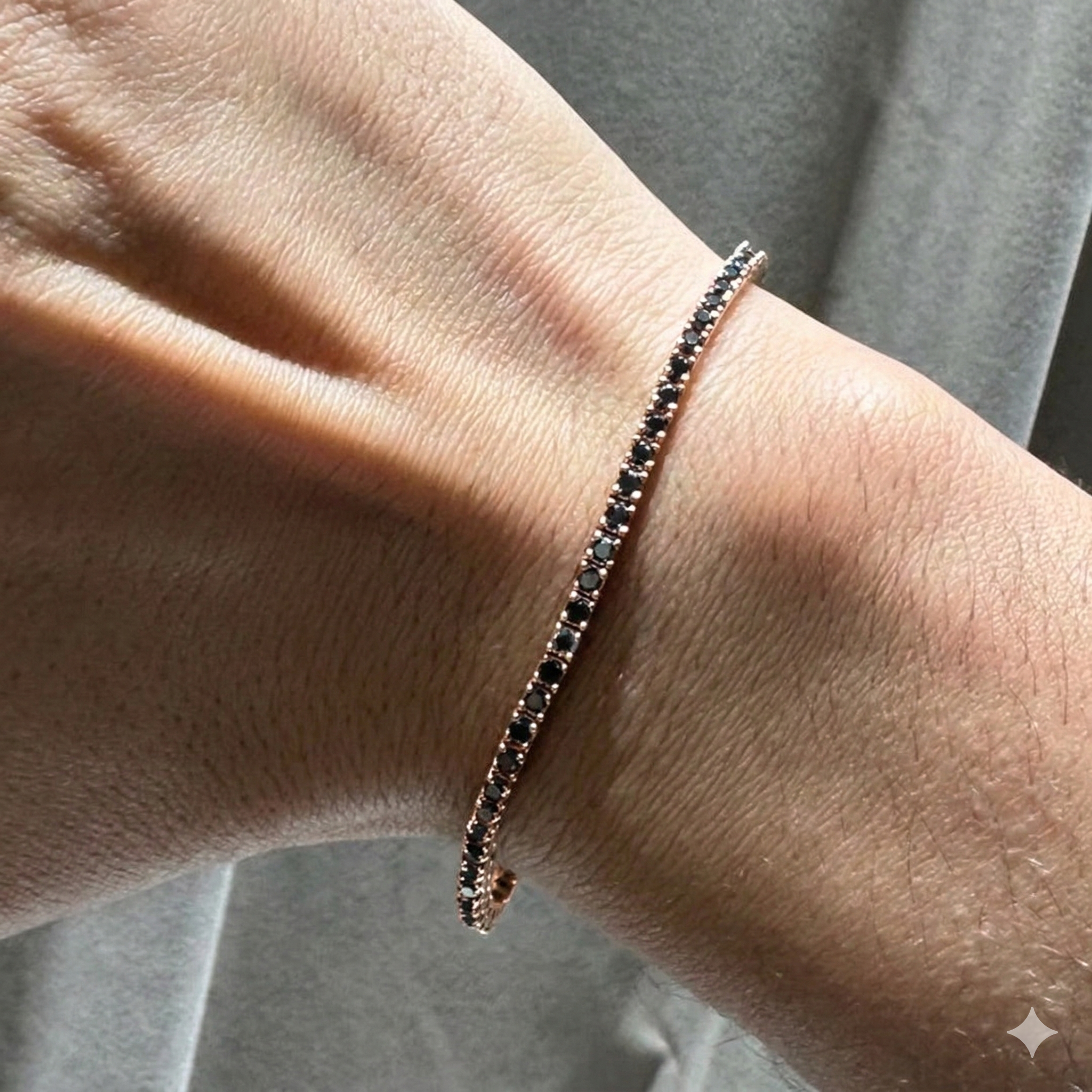 Evert Brazalete Diamante Negro 2.5 CTW