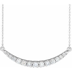 Collar French Set con Diamante LabGrown 45 cm