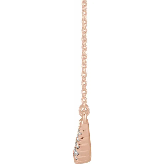 Collar French Set con Diamante LabGrown 45 cm