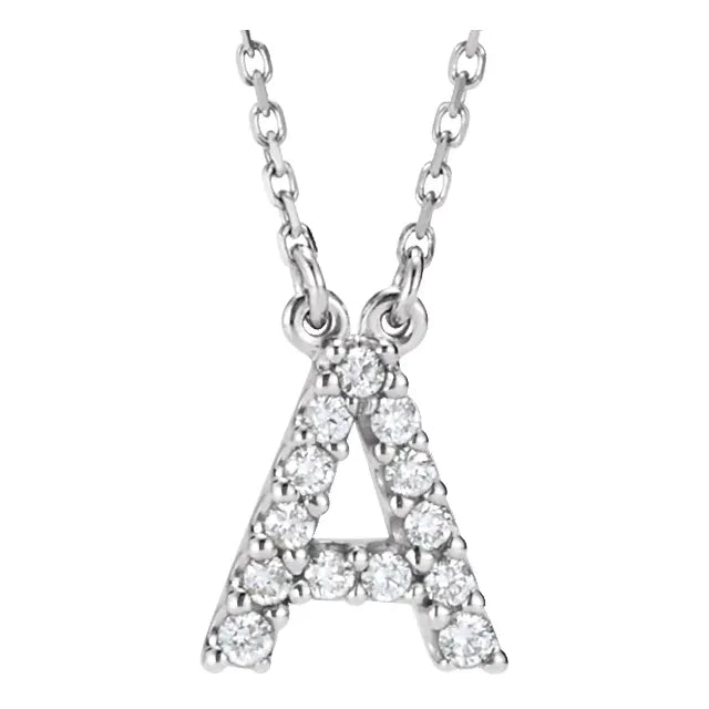 Initial Necklace (Anillos con Inicial en Diamantes)