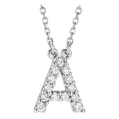 Initial Necklace (Anillos con Inicial en Diamantes)