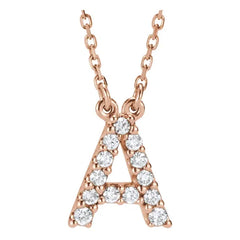 Initial Necklace (Anillos con Inicial en Diamantes)