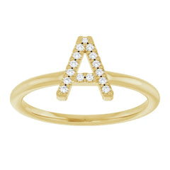 Initial Ring (Anillos con Inicial en Diamantes)
