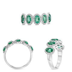 Nebula Emerald & Diamond Ring