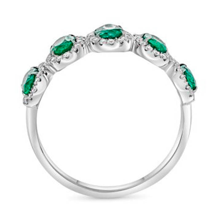 Nebula Emerald & Diamond Ring