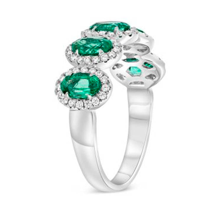 Nebula Emerald & Diamond Ring