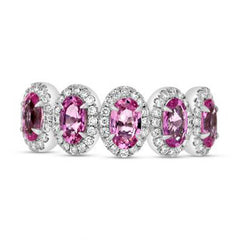 Nebula Pink Sapphire & Diamond Ring