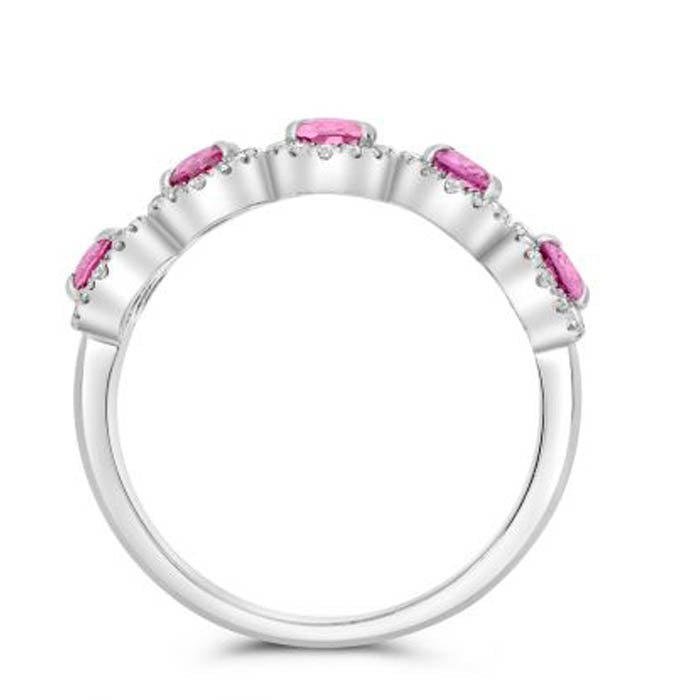 Nebula Pink Sapphire & Diamond Ring