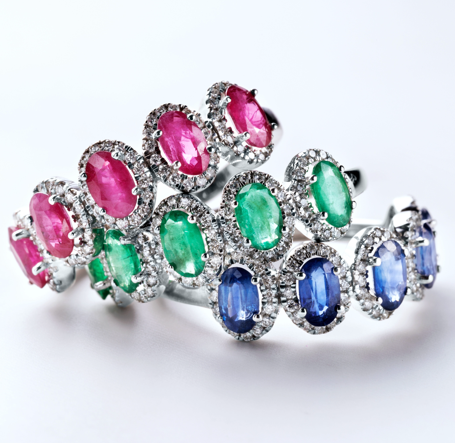Nebula Pink Sapphire & Diamond Ring