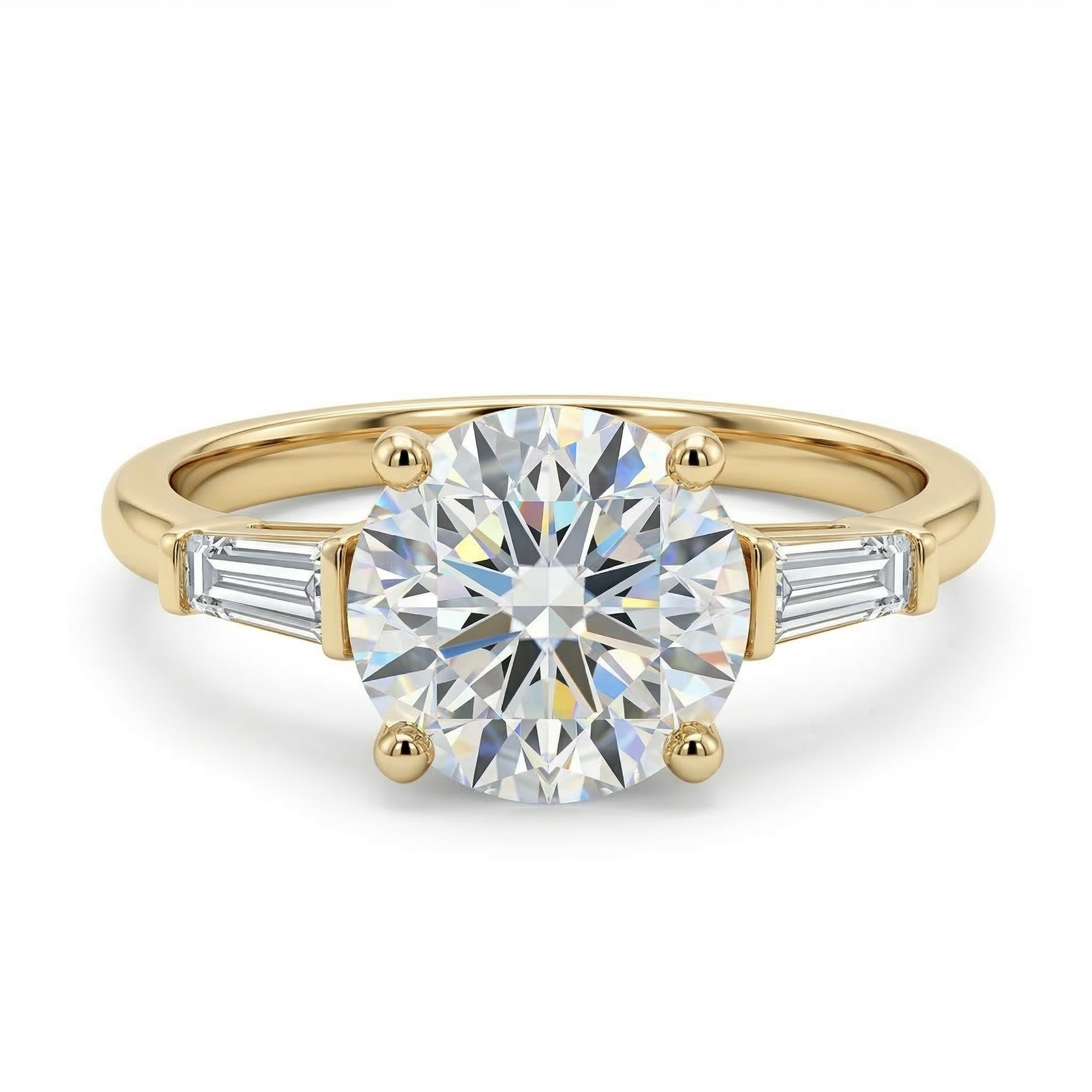 Notre Dame Baguette (Montura Diamantes Laterales Baguette)