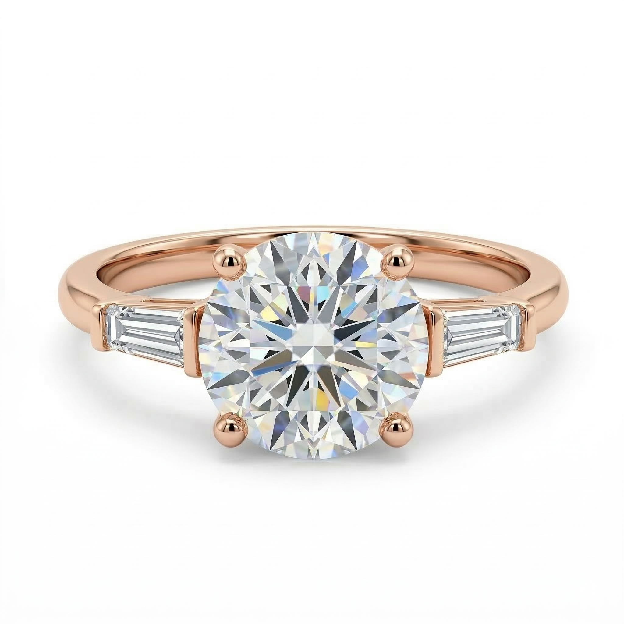 Notre Dame Baguette (Montura Diamantes Laterales Baguette)