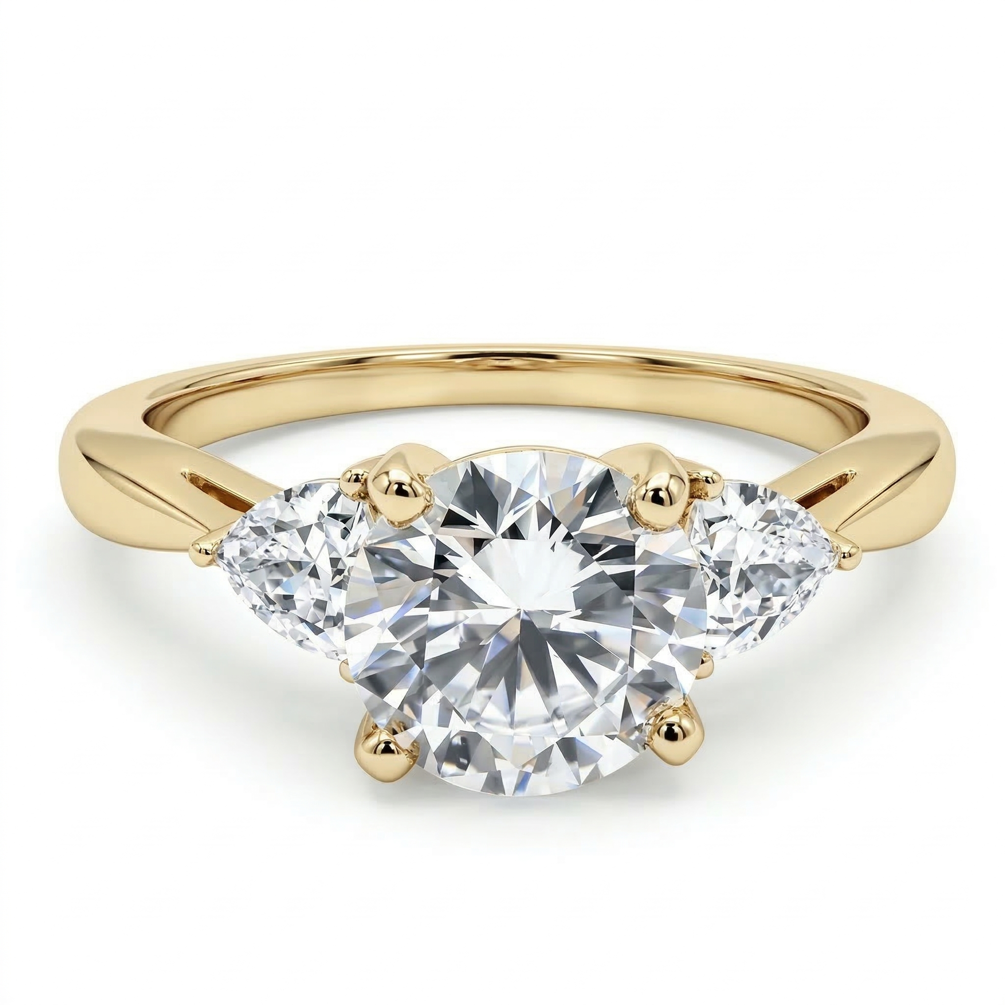 Notre Dame Trilliant (Montura Diamantes Laterales Trilliant)