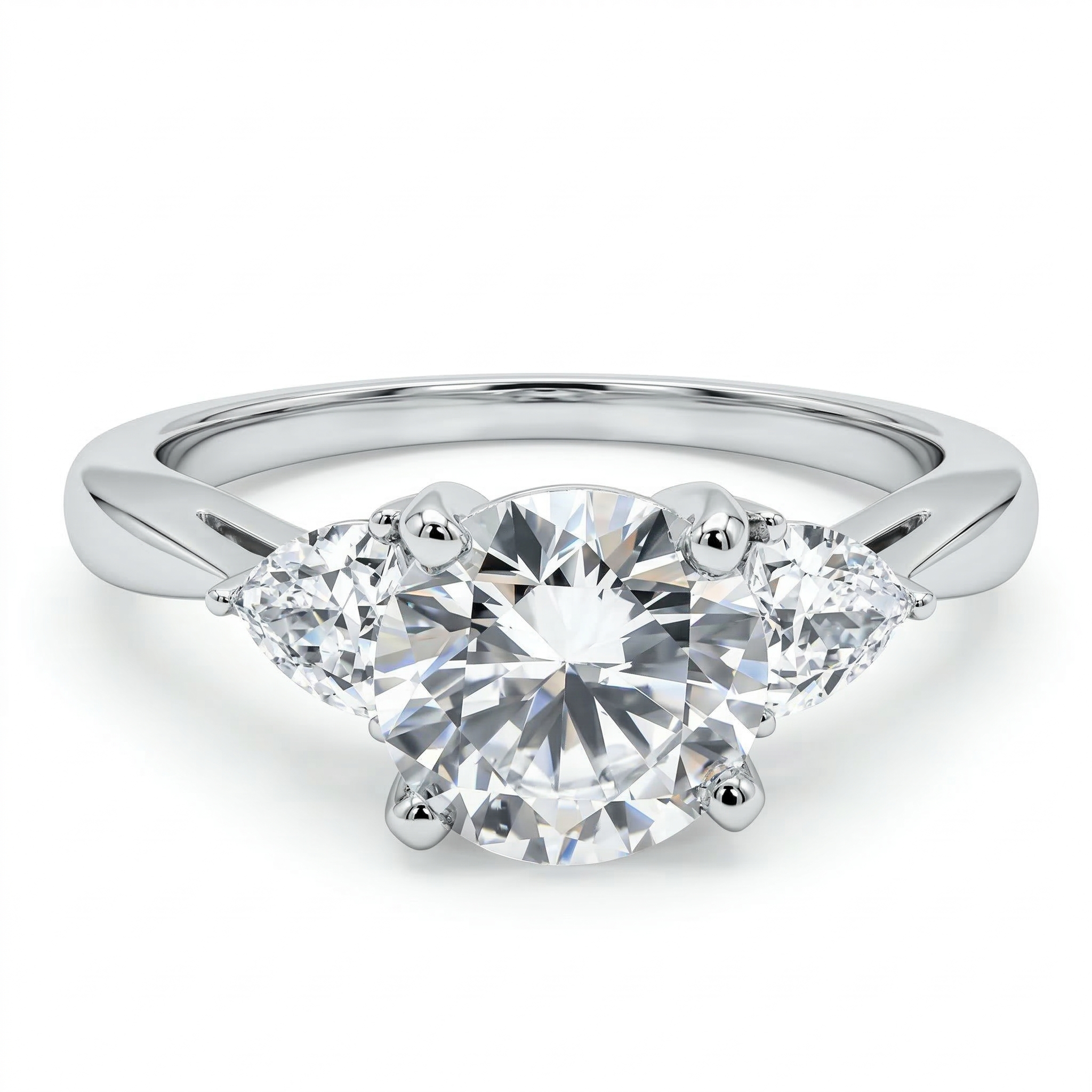 Notre Dame Trilliant (Montura Diamantes Laterales Trilliant)