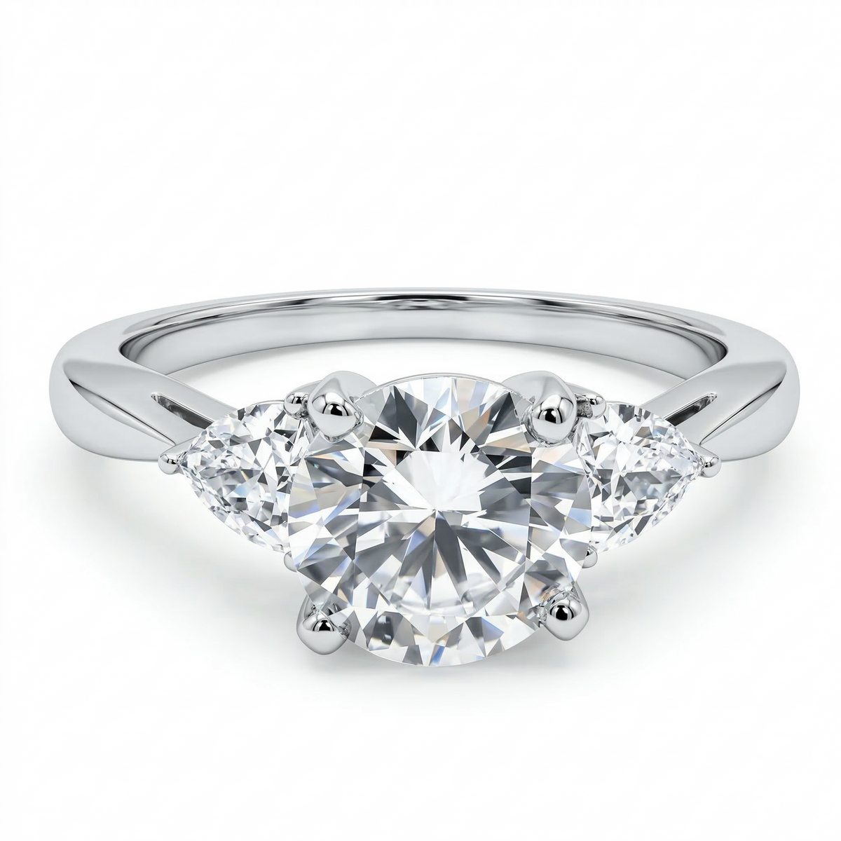 Notre Dame Trilliant (Montura Diamantes Laterales Trilliant)
