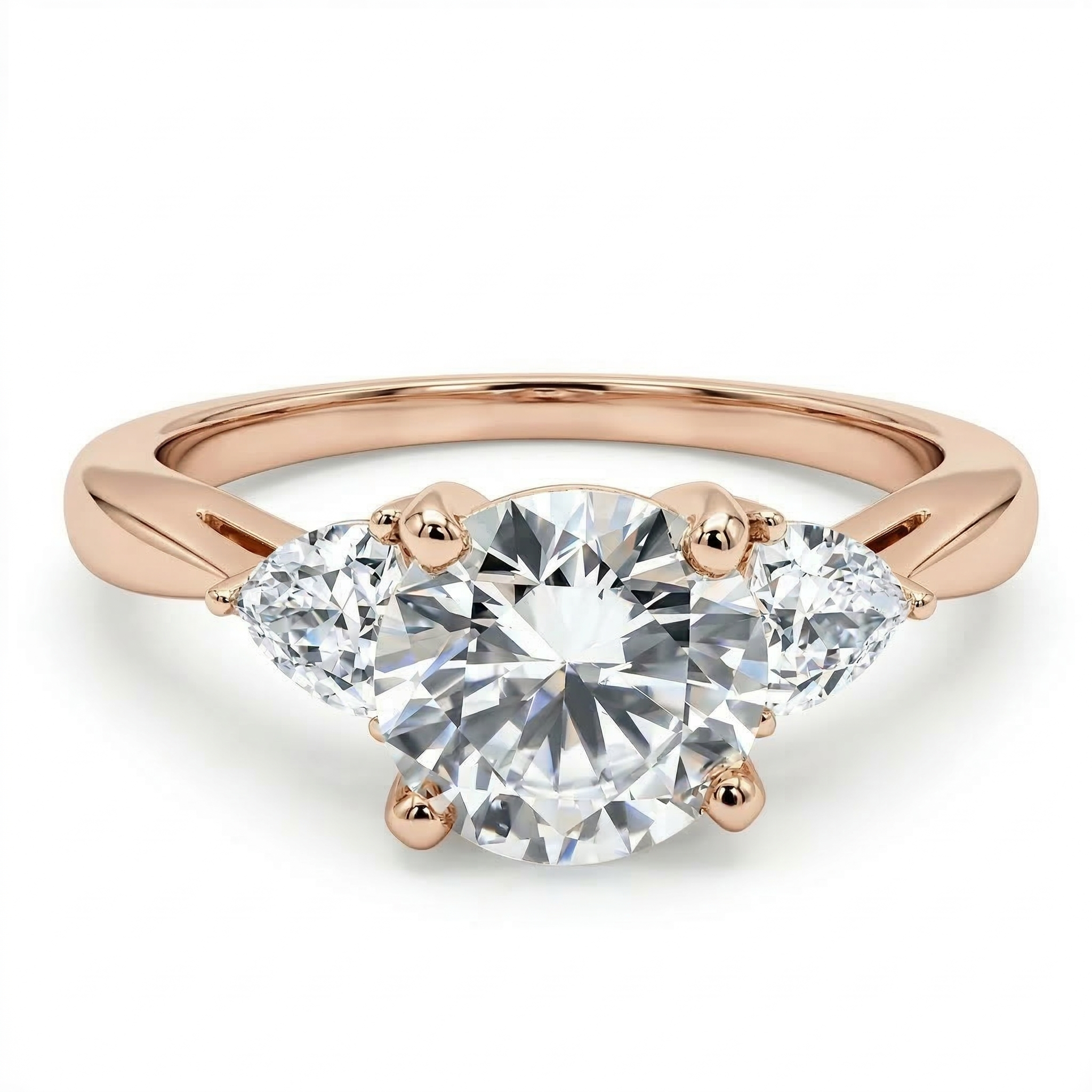 Notre Dame Trilliant (Montura Diamantes Laterales Trilliant)