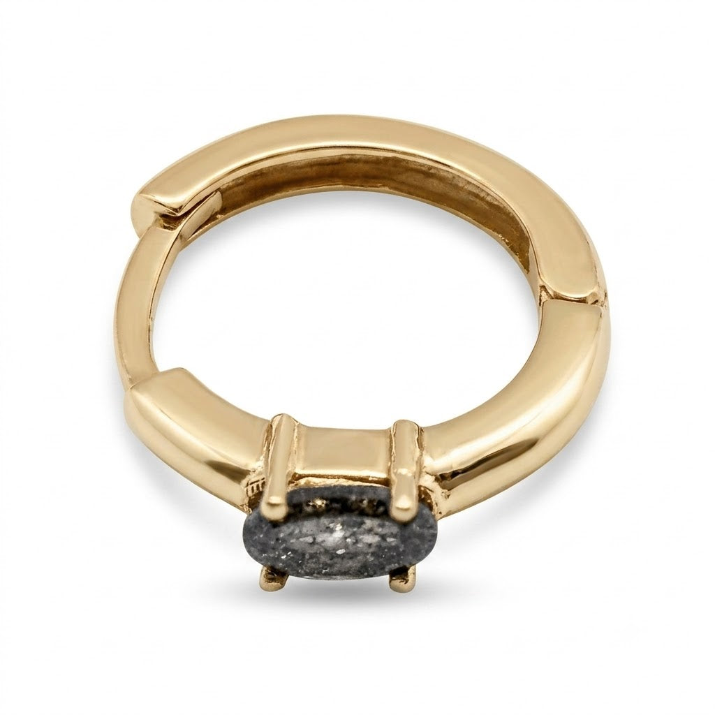 Salt and Pepper Hoop (Arracada Salt and Pepper)