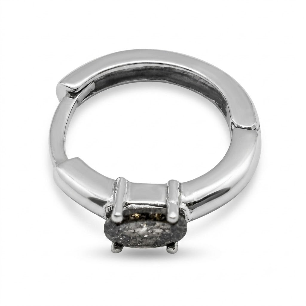 Salt and Pepper Hoop (Arracada Salt and Pepper)