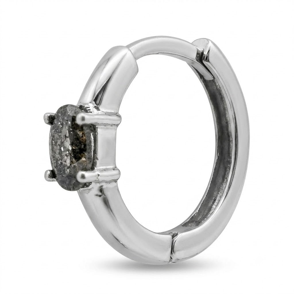 Salt and Pepper Hoop (Arracada Salt and Pepper)