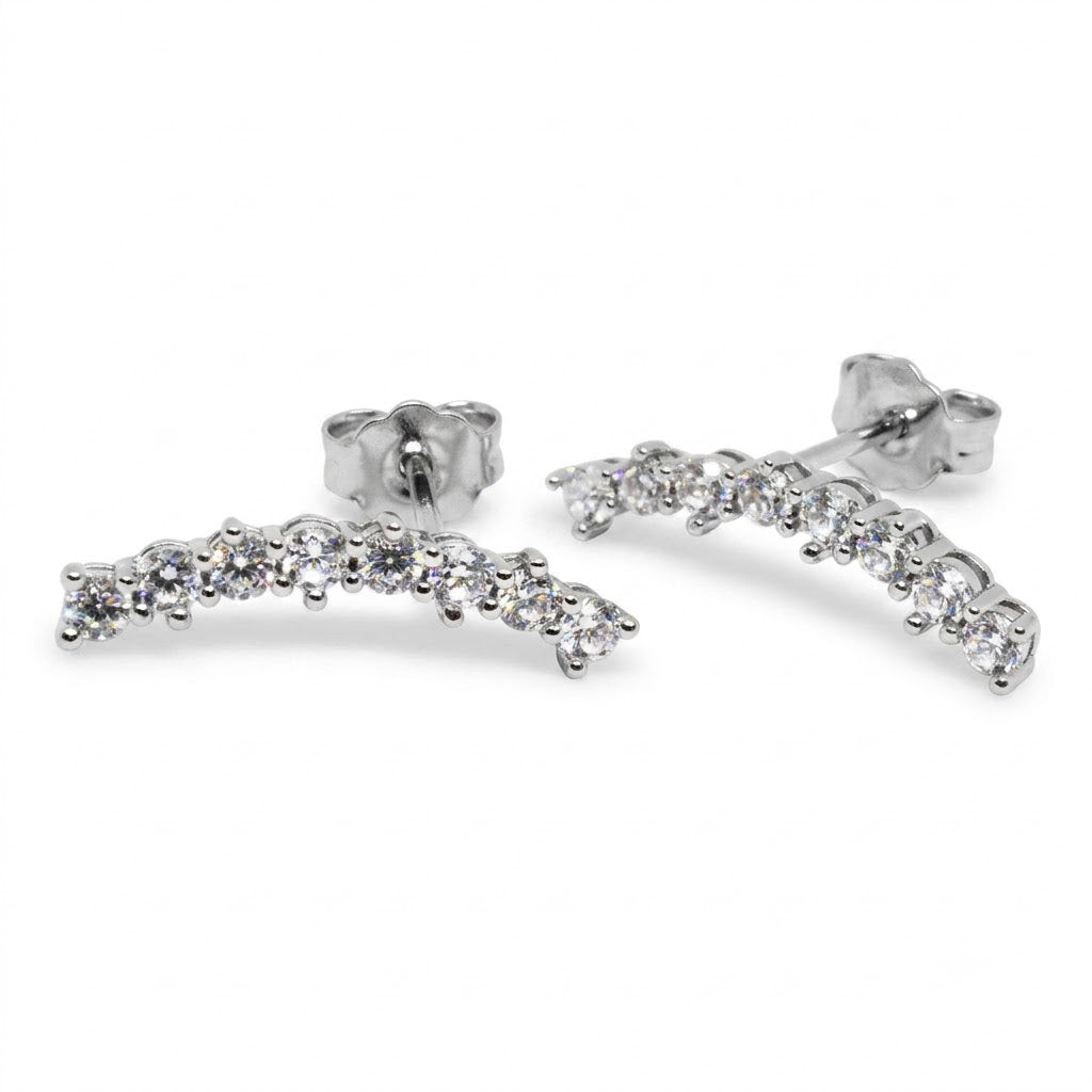 French Set LabGrown Diamond Earrings 0.50 CTW (Aretes French Set Diamante LabGrown 0.50 CTW)