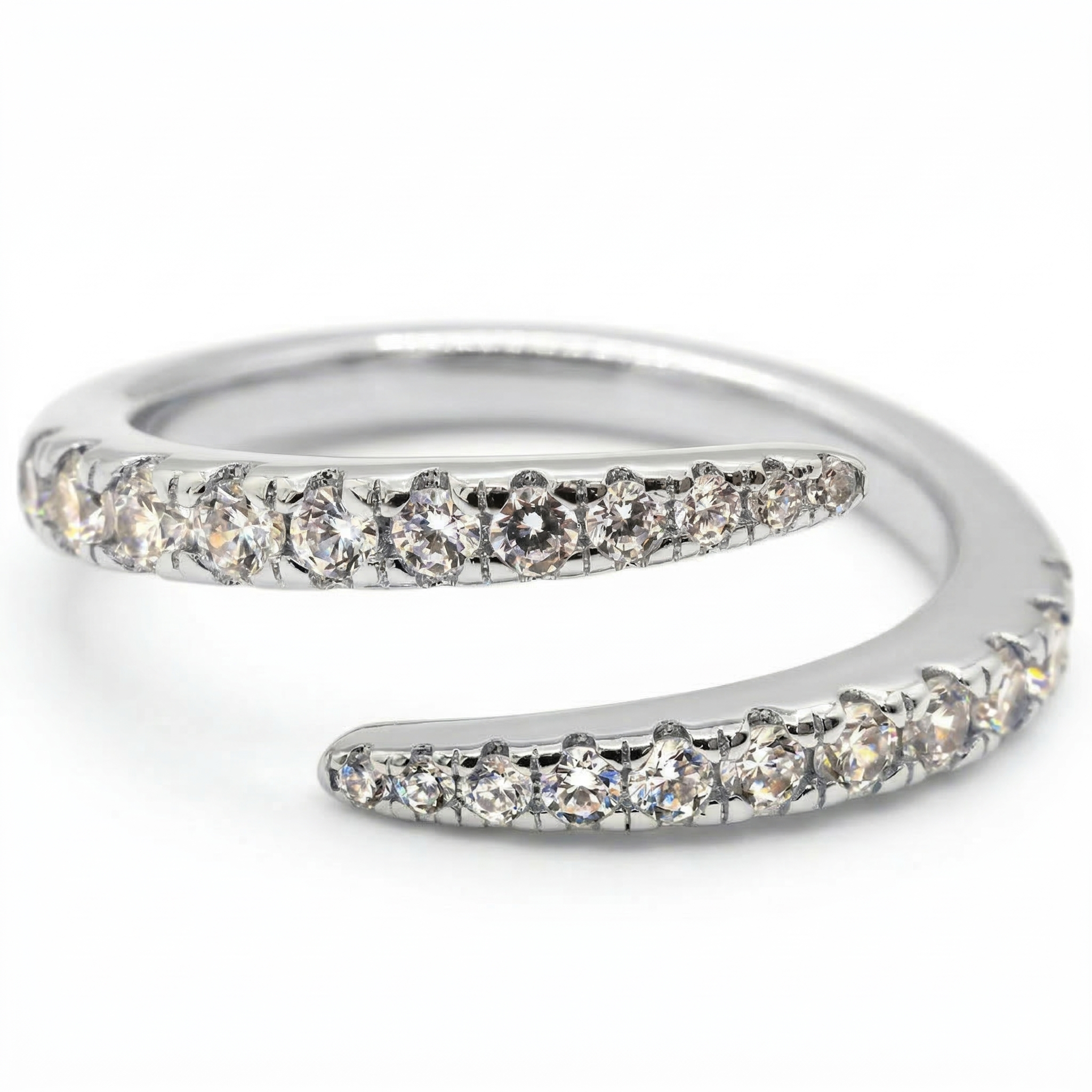Vague Pavé 0.40 CTW (Anillo Pavé estilo Ola)