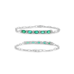 Galaxie Emerald & Diamond Bracelet