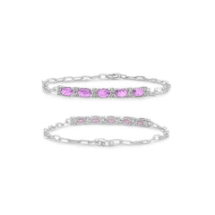 Galaxie Pink Sapphire & Diamond Bracelet