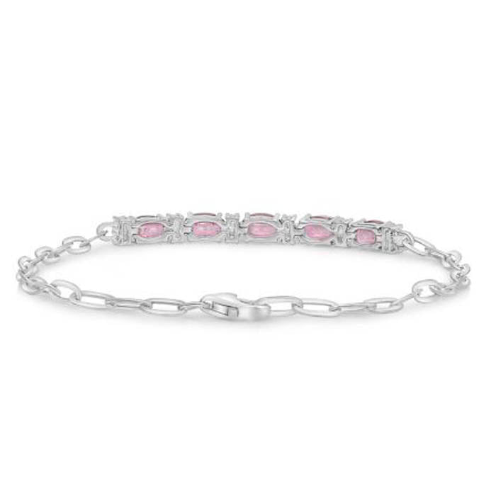 Galaxie Pink Sapphire & Diamond Bracelet