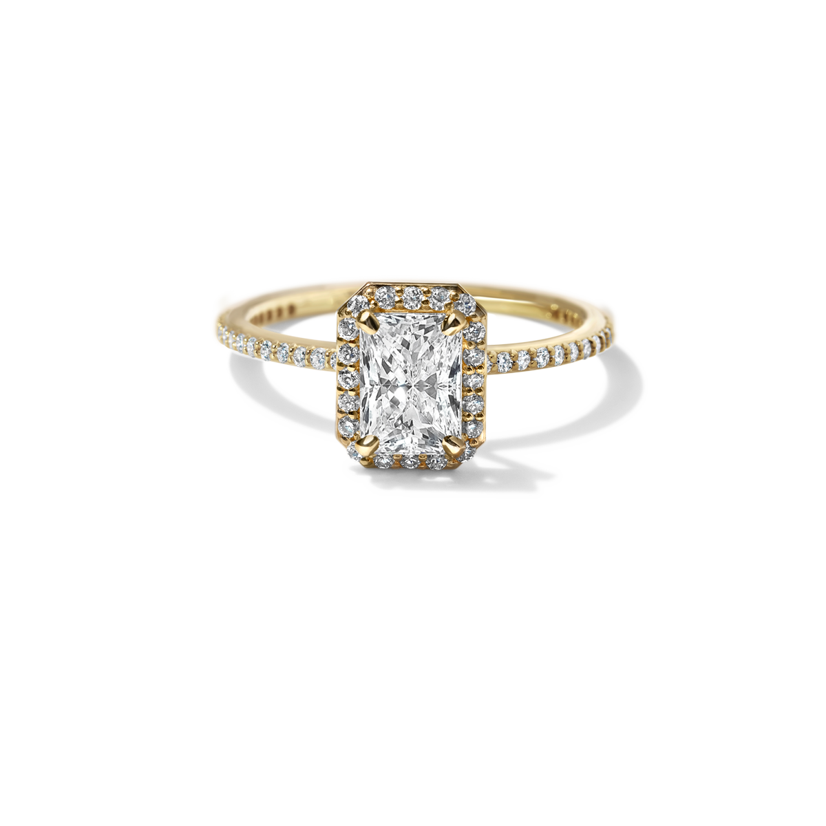 18K Yellow Gold Radiant