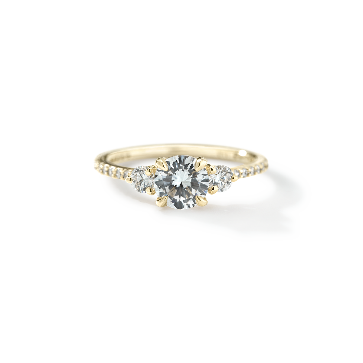 Notre Dame Pavé (Montura Diamantes Laterales y Pavé)