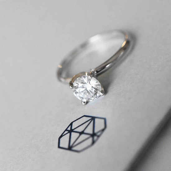 Armide Petite Solitario Redondo 0.80 CT